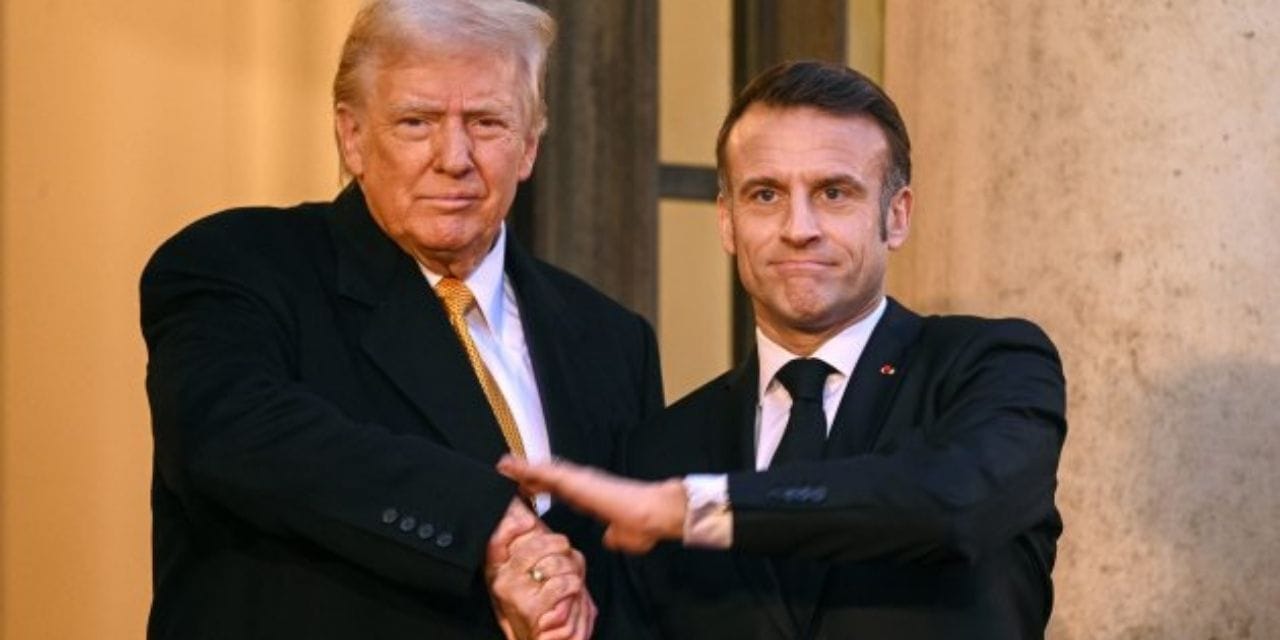 filistini taniyan fransa cumhurbaskani macronun yolu kapatildi trump konvoyu var dediler 18ibHBJ8
