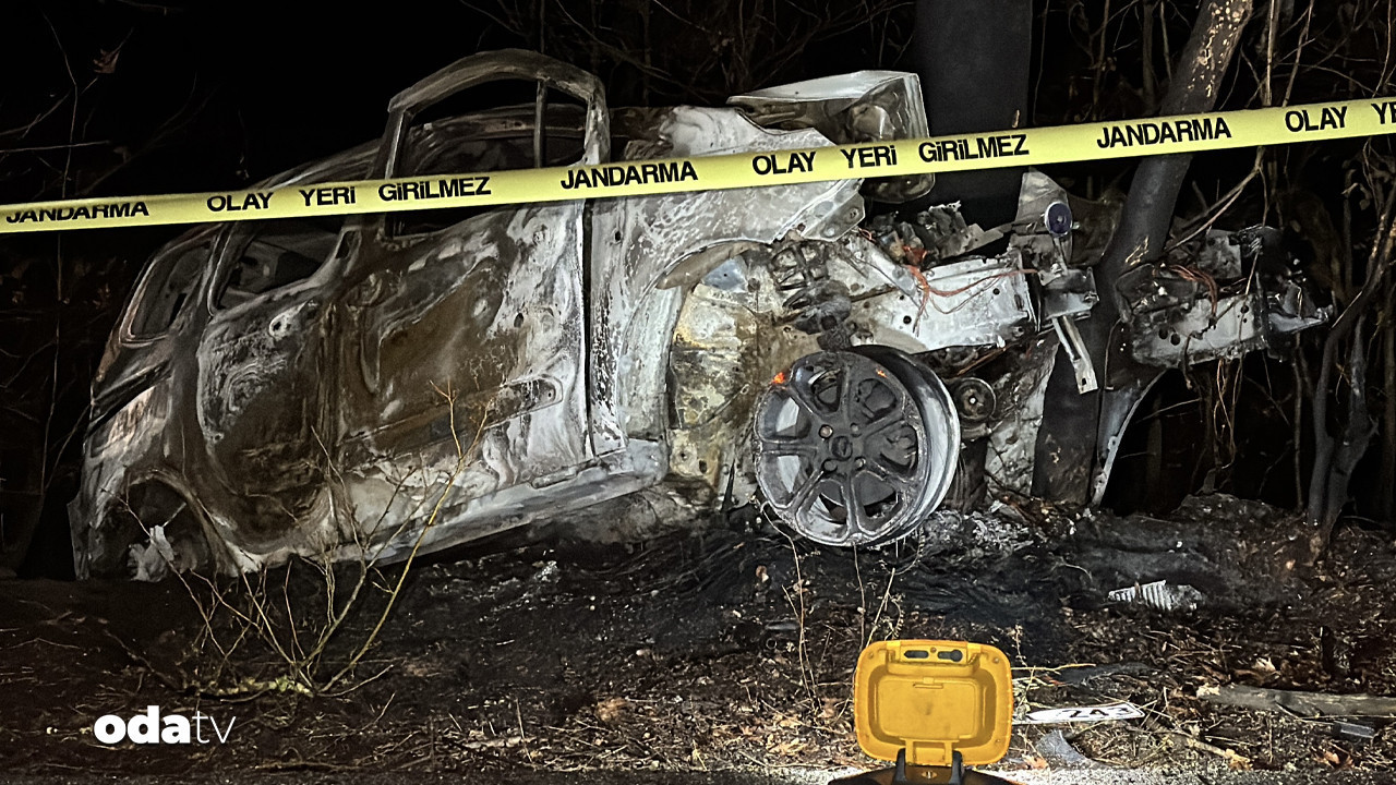 Safranbolu’da feci kaza… Ağaca çarpıp alev aldı: Bir ölü