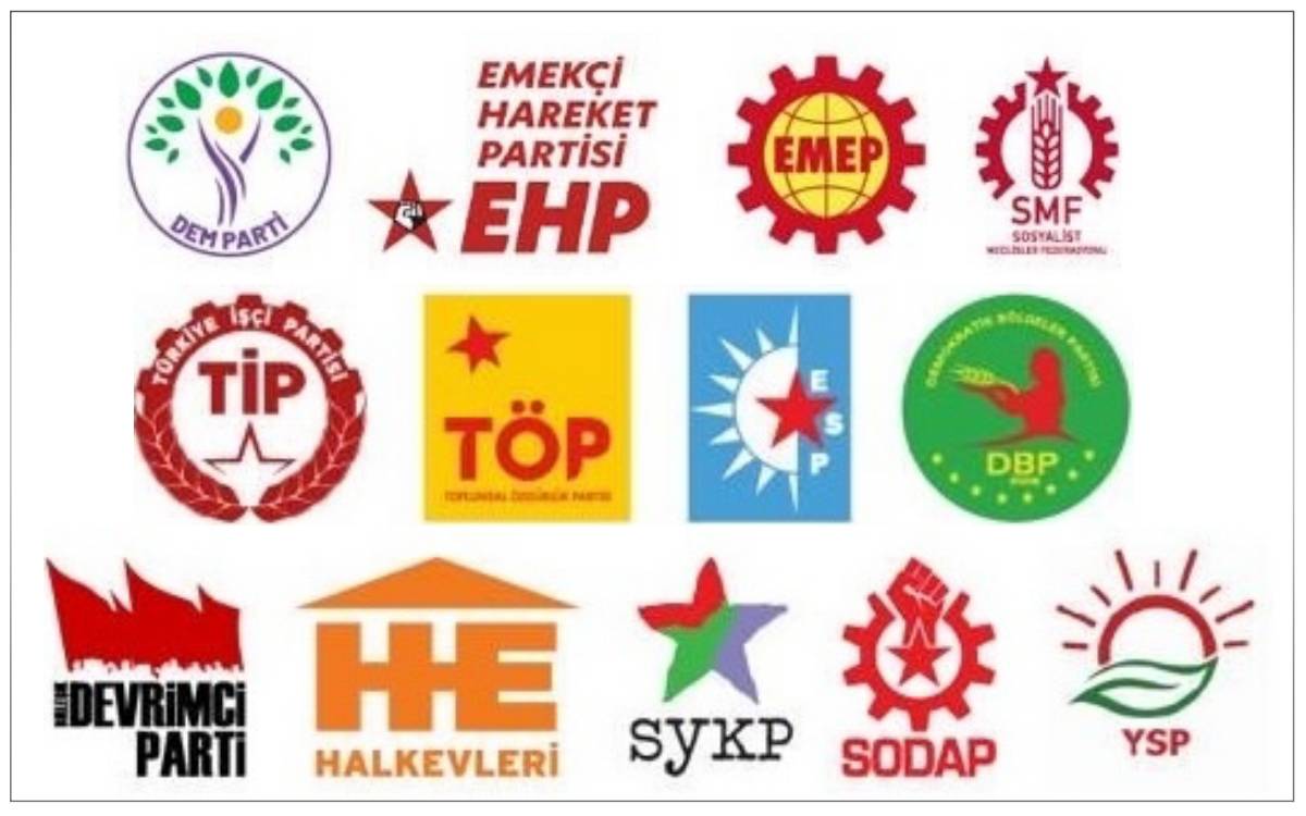 12 sosyalist parti ve hareketten Suriye'de Kürtlere yönelik saldırılara karşı DEM Parti'yle ortak açıklama