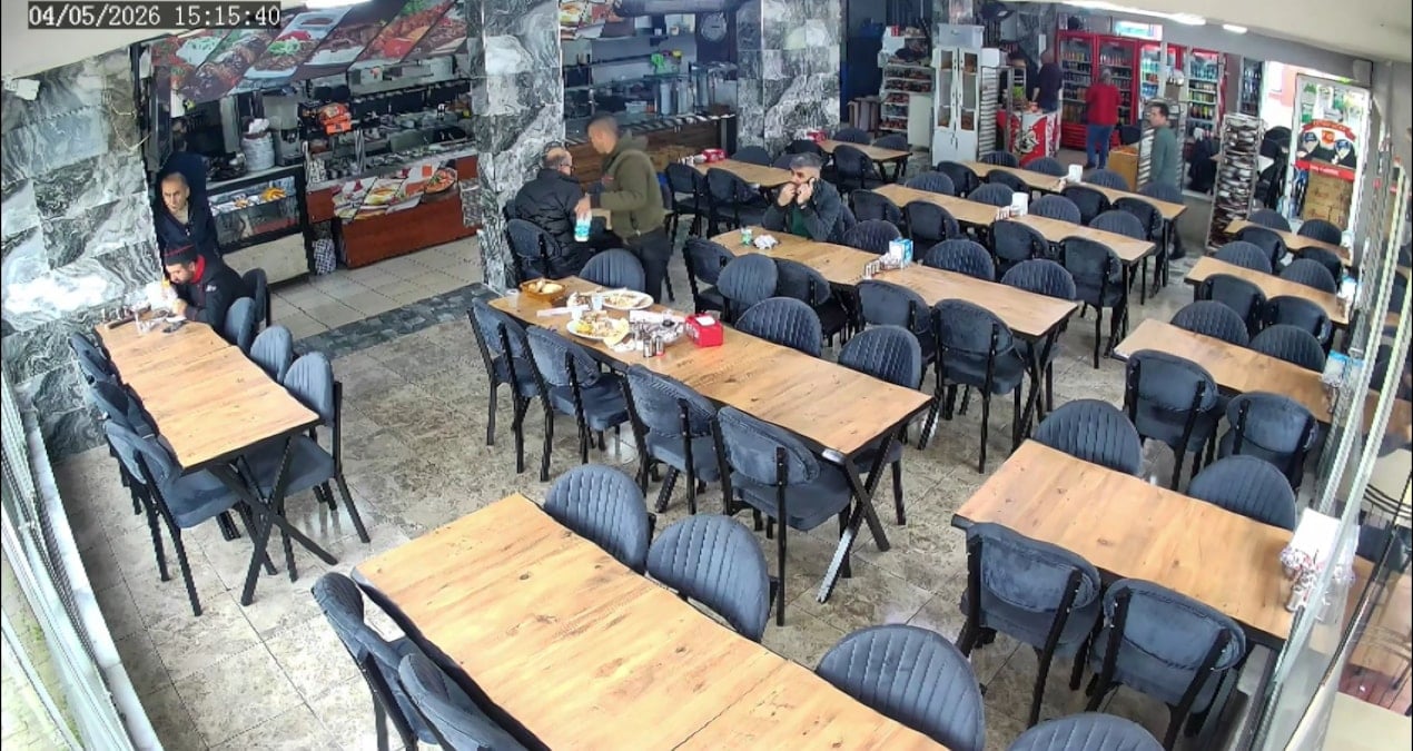 Hesabı Ödemeden Restorandan Kaçan İki Şüpheli Kameralara Yakalandı
