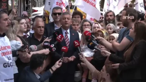 Özgür Özel, Açlık Grevindeki Eğitmenlere Destek İçin Ankara’da